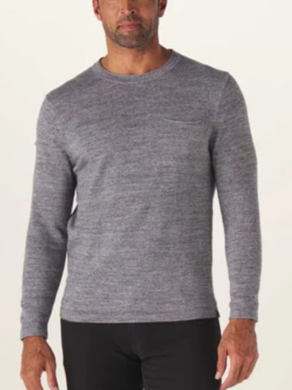 THE NORMAL BRAND Roll Neck Sweater, Grey, M